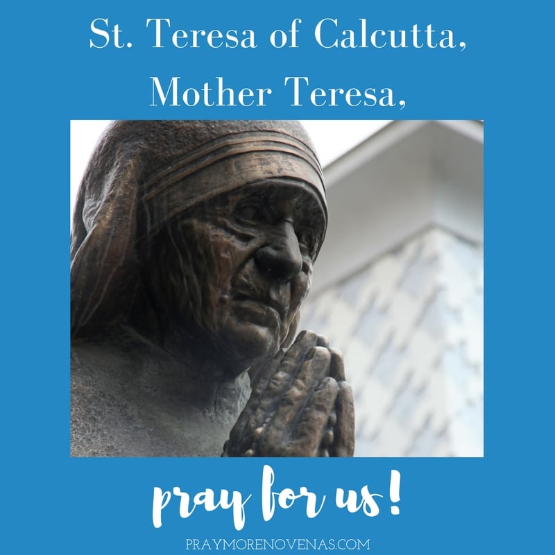 Join in praying the St. Mother Teresa of Calcutta Novena