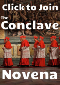 Join in praying the Novena for the Conclave Join in praying the Novena for the Conclave