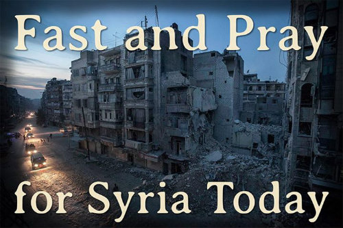 pope prayer for syria