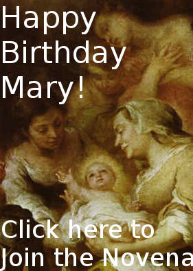 Join in praying the Nativity of the Blessed Virgin Mary Novena Join in praying the Nativity of the Blessed Virgin Mary Novena